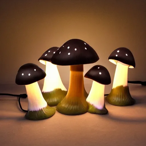 Image similar to mushroom lamp design