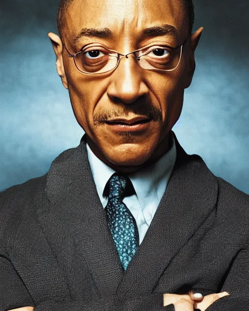 Image similar to Giancarlo Esposito as professor Charles Xavier from X-Men (2000), realistic portrait