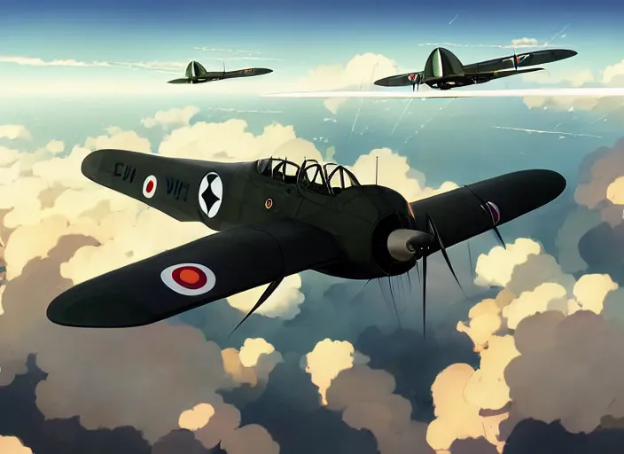 Prompt: portrait of early bomber aircraft, clear sky background, illustration concept art anime key visual trending pixiv fanbox by wlop and greg rutkowski and makoto shinkai and studio ghibli and kyoto animation, dcs world, korean war, f 8 6 sabre, mig 1 5, symmetrical, volumetric lighting, transparent black windshield