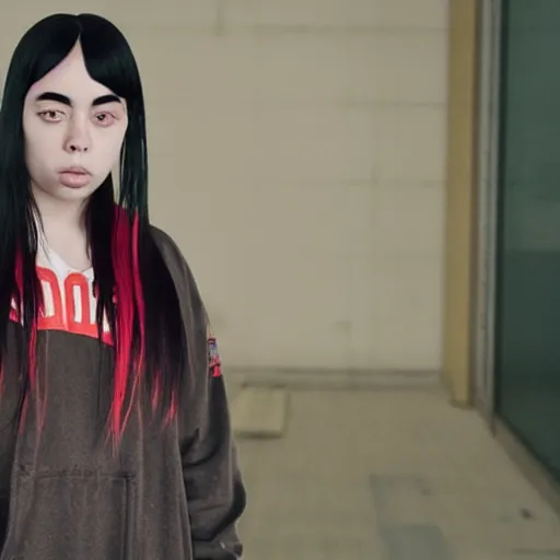 Image similar to asian billie eilish