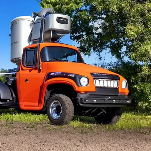 Prompt: photo of mister clean in his cummins