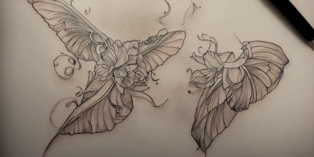 Prompt: realistic tattoo designs drawn on paper, golden, delicate, hyper realism, 1 4 5 0, ink, ultra realistic, 8 k