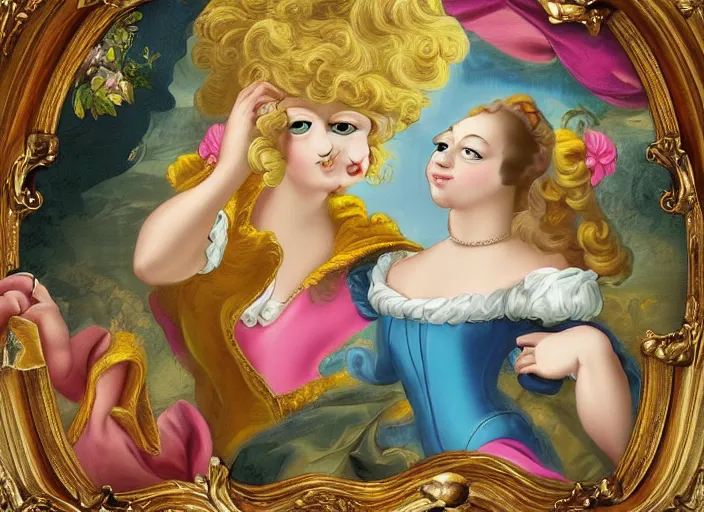 baroque rococo painting Disney's Prince Quasimodo Lisa | Stable ...