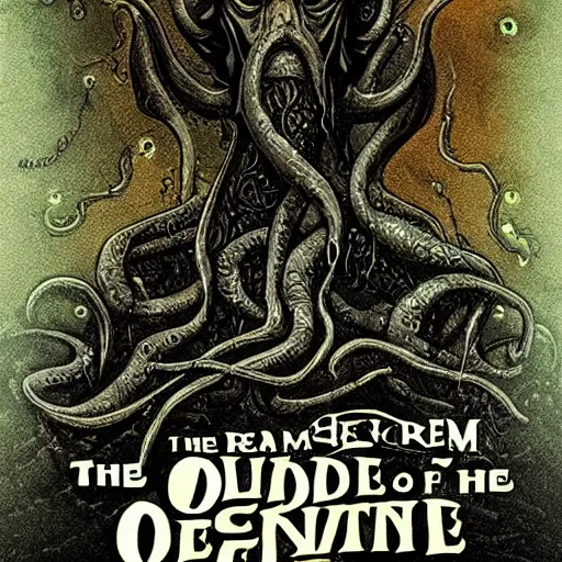 Prompt: the realm of the old ones, lovecraft, dimensional,