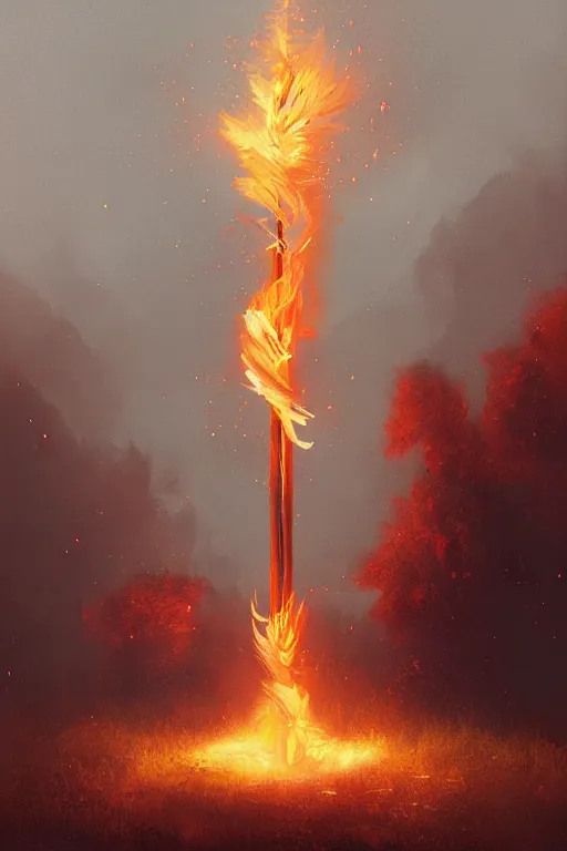 Image similar to fire dancer in the wind by artgem and greg rutkowski, light cone, reimagined by industrial light and magic