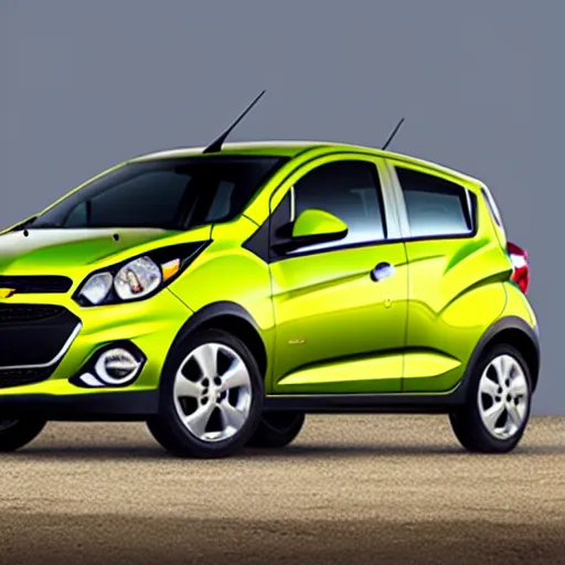 Prompt: chevrolet spark turned into suv