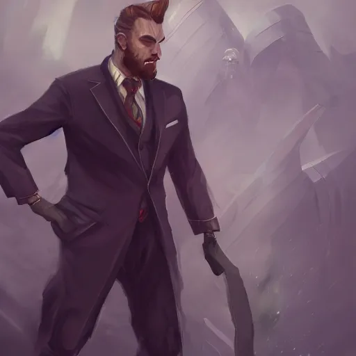 Prompt: fire giant, suit and tie, fire hair, science fiction, d & d, concept art, sharp focus, illustration, character art,