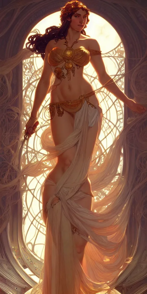 Image similar to Aphrodite, intricate, highly detailed, digital painting, artstation, concept art, smooth, sharp focus, illustration, Unreal Engine 5, 8K, art by artgerm and greg rutkowski and alphonse mucha