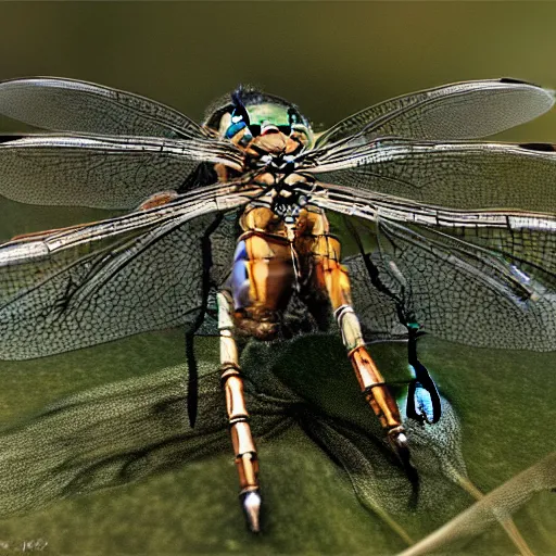 Prompt: common whitetail dragonfly photorealistic 4K--n 6