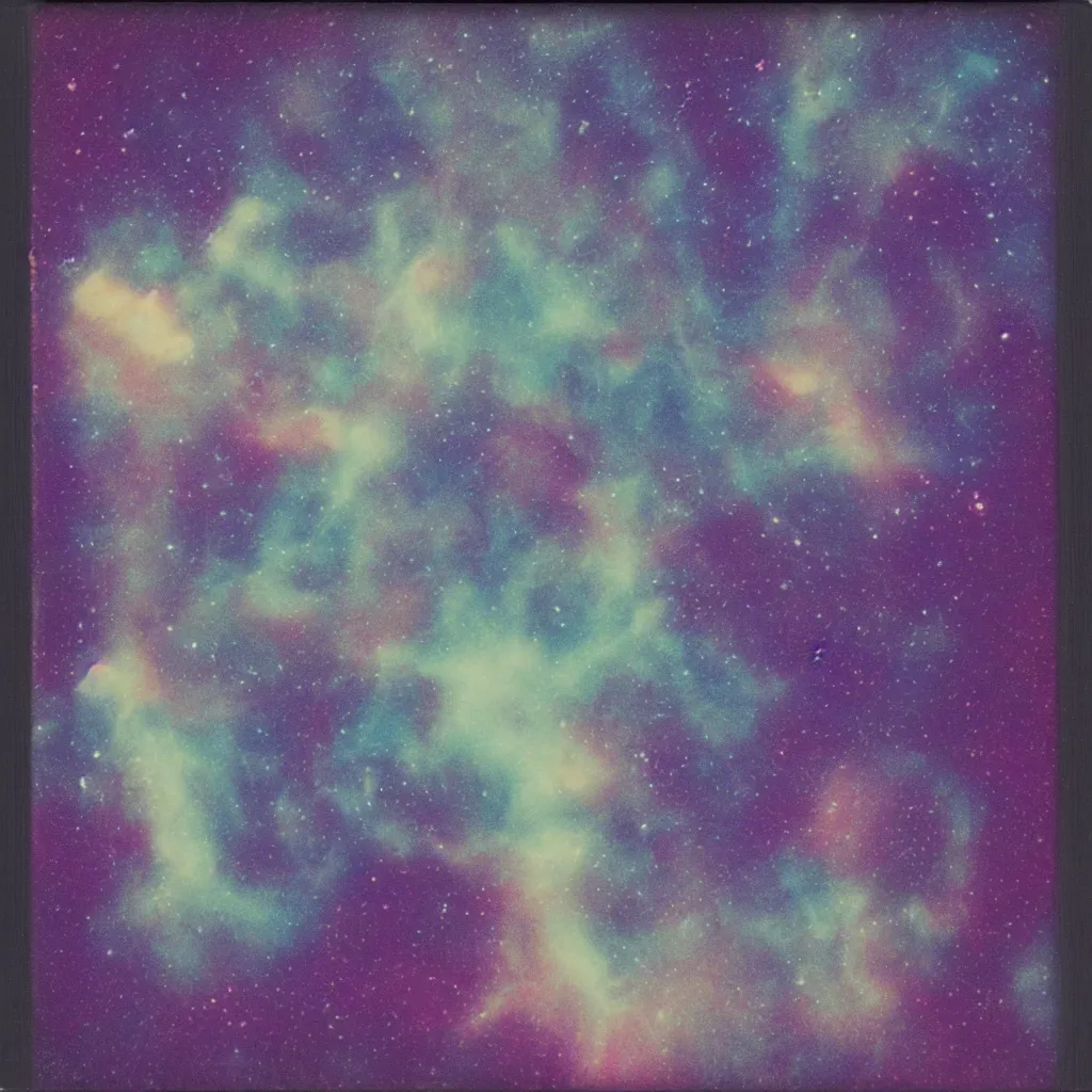 Image similar to sagittexploding nebula expired polaroid commission throwing photographed