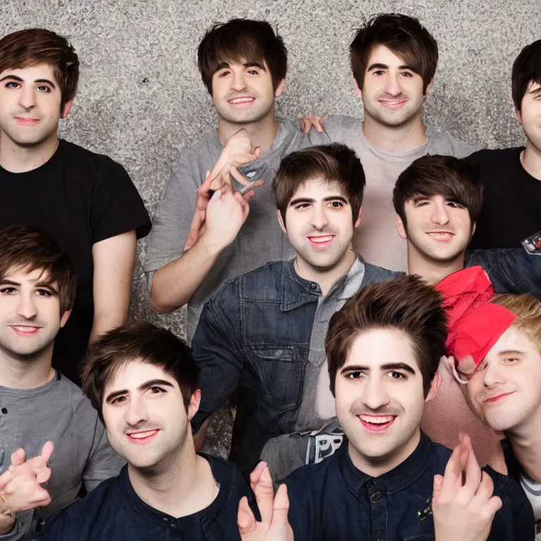 Prompt: portrait photo of smosh