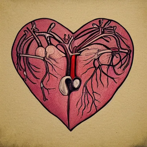 Image similar to anatomically correct heart, centered