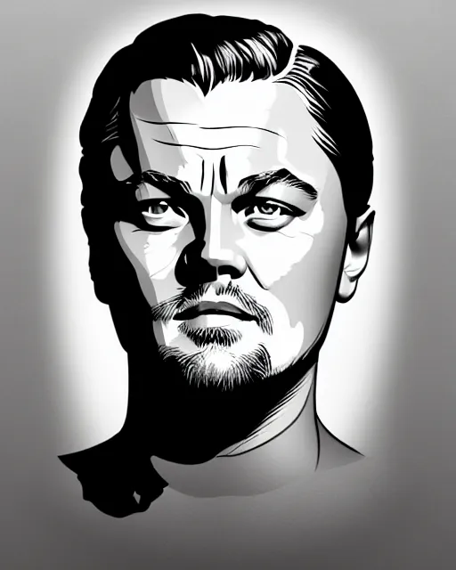 Image similar to painting portrait of leonardo dicaprio as a carp fish, cartoon, warm lighting, leonardo dicaprio has an carp fish body, movie poster, illustration by bartek fedyczak, erak note, tooth wu, neil richards, kan liu, siwoo kim, jisu choe, trending on art station