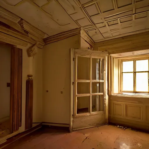 Prompt: secret room upstairs, above the family room, behind the wall, accessible by knowing, secret entrance, comforting and familiar, organic, golden ratio, alive, only visited during dreams, where memories are stored but also forgotten only to be remembered again,