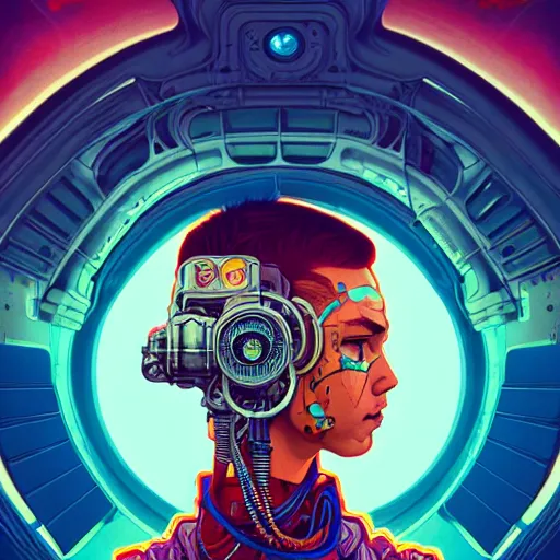 Image similar to high quality high detail portrait of a diesel punk in an alien world, tristan eaton, victo ngai, artgerm, rhads, ross draws, hyperrealism, intricate detailed, alphonse mucha, 8 k, sci - fi, pastel colors, artstation,