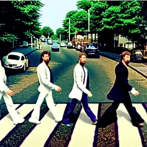 Image similar to n'sync crossing abbey road