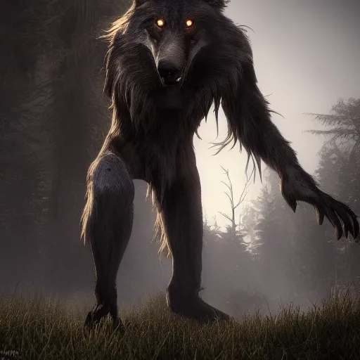 Image similar to werewolf from van helsing unreal engine hyperreallistic render 8k character concept art masterpiece