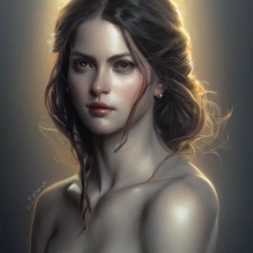 Image similar to full figure ultra realistic illustration, dolores abernathy, intricate, elegant, highly detailed, digital painting, artstation, concept art, smooth, sharp focus, illustration, art by artgerm and greg rutkowski and alphonse mucha