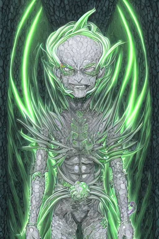 Image similar to cabbage humanoid anime villain, symmetrical, highly detailed, digital art, sharp focus, trending on art station, anime art style