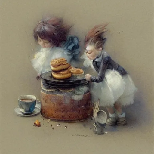 Prompt: ( ( ( ( ( ihop 🥞. muted colors. ) ) ) ) ) by jean - baptiste monge!!!!!!!!!!!!!!!!!!!!!!!!!!!