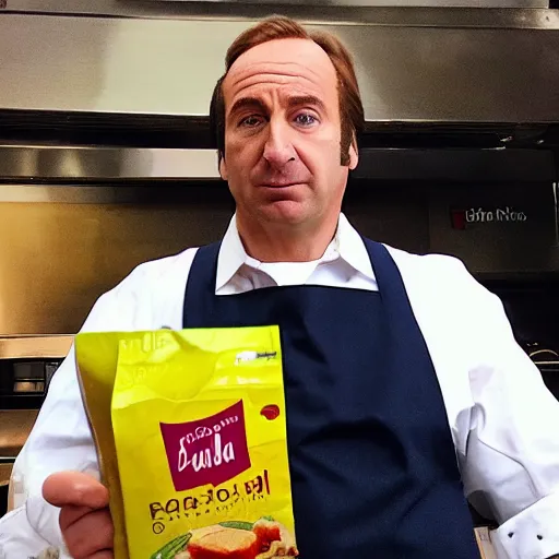 Image similar to saul goodman cooking at mcdonald's