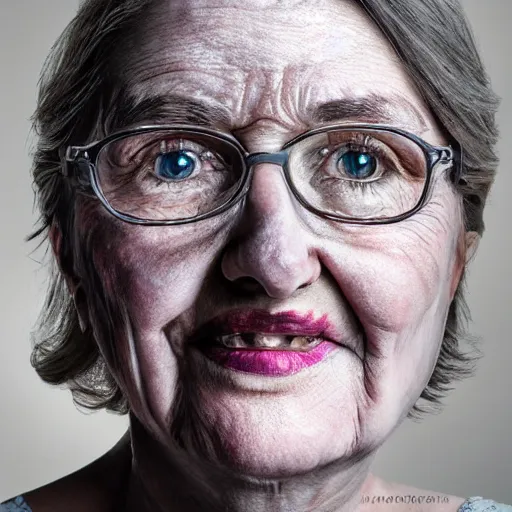 Prompt: stunning award winning hyperrealistic hdr 8 k highly detailed portrait photo of mrs. kerpople as a real human