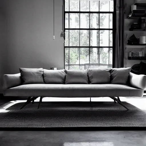 Image similar to diverse furniture designed by tesla. Magazine photo, editorial style.