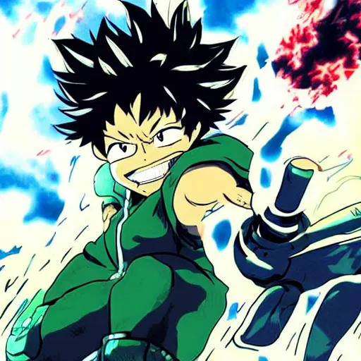 Image similar to Izuku Midoriya dies in a nuclear explosion, Yoji Shinkawa