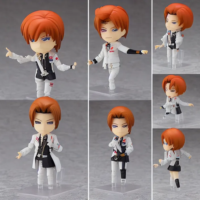 Image similar to nendoroid of david bowie, figurine, detailed product photo