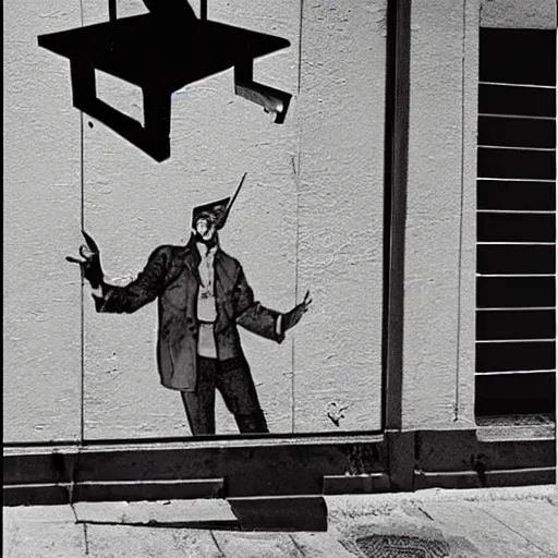 Image similar to A street art. A rip in spacetime. Did this device in his hand open a portal to another dimension or reality?! by Robert Antoine Pinchon, by Helio Oiticica apocalyptic