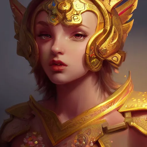 Image similar to Closeup of the video game character Kirby, fantasy, intricate, elegant, highly detailed, digital painting, artstation, concept art, matte, sharp focus, illustration, hearthstone, art by Artgerm and Greg Rutkowski and Alphonse Mucha