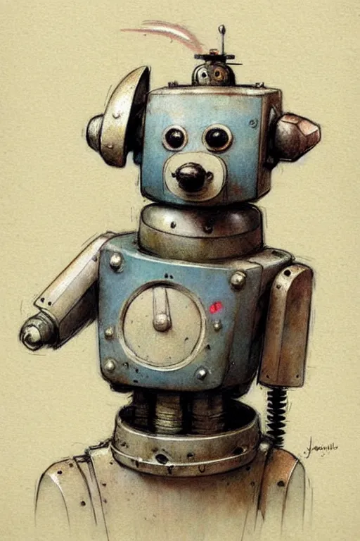 Image similar to (((((1950s robot dog . muted colors.))))) by Jean-Baptiste Monge !!!!!!!!!!!!!!!!!!!!!!!!!!!