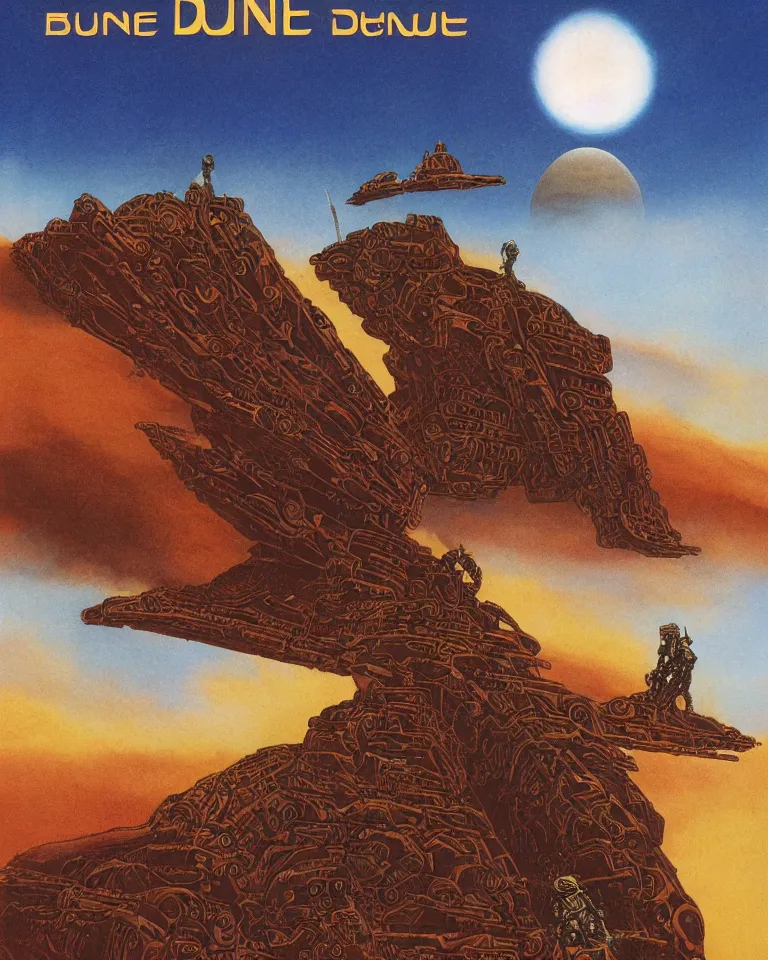 Image similar to dune vhs cover by chris foss