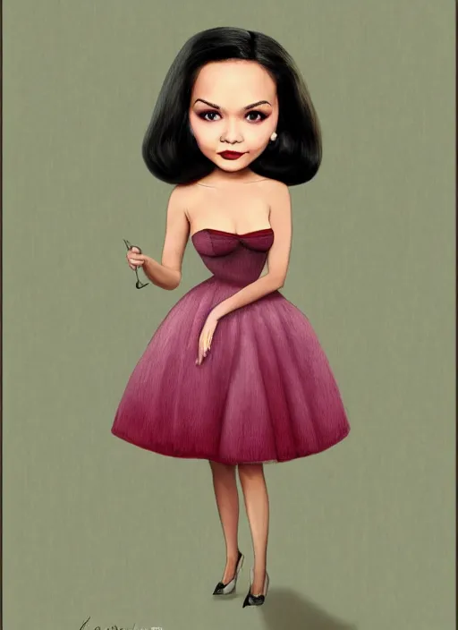 Image similar to nancy kwan as a mark ryden doll, detailed digital art, trending on artstation