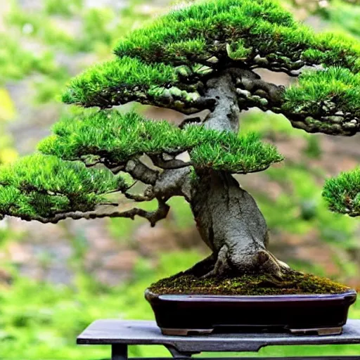 Prompt: beautiful photo of bonsai , very relaxing