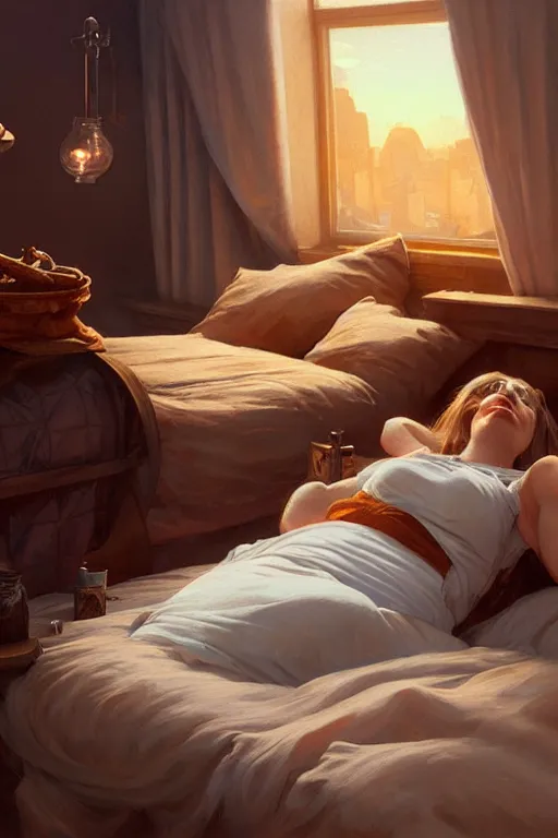 Image similar to groundhog cooking meth lies on the bed, realistic portrait, highly detailed, digital painting, artstation, concept art, smooth, sharp focus, illustration, cinematic lighting, art by artgerm and greg rutkowski and alphonse mucha