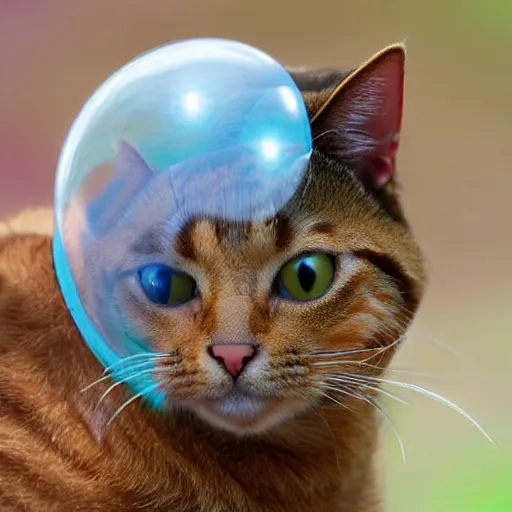 Image similar to sopa bubble in shape of cat