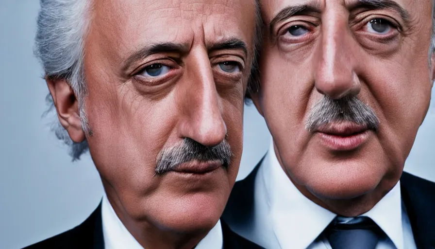 Image similar to hyper-realistic and anamorphic 2010s movie still close-up portrait of Giovanni Falcone, by Paolo Sorrentino and Annie leibovitz, Leica SL2 50mm, beautiful color, high quality, high textured, detailed face