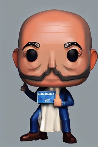 Image similar to “ very very highly detailed photorealistic jeff bezos funko pop, studio lighting and shading, 8 k, award - winning crisp details ”