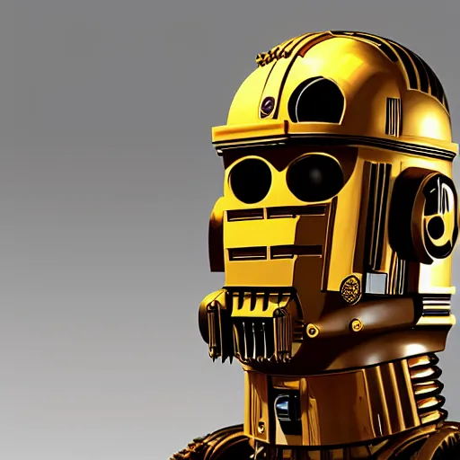 Image similar to painting of c - 3 p 0, unreal engine