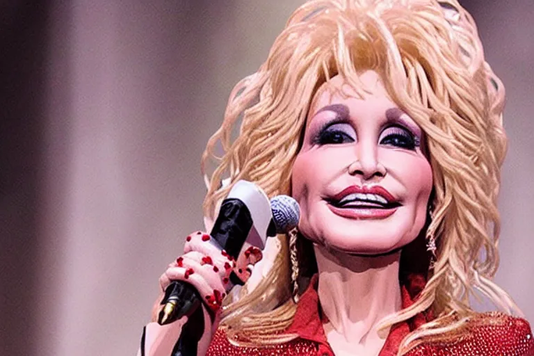 Prompt: biblically accurate Dolly Parton