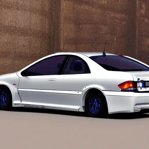 Image similar to Peugeot 406 street racing tune, hyper realistic, car photography, 8k