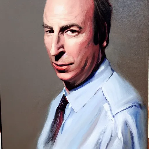 Image similar to oil painting of bob odenkirk, painted by raffaelo sanzio