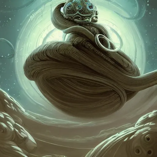 Image similar to !dream retro style space monster traveling through space long tentacles big black with white tentacles Planets in the background digital painting, artstation, concept art, soft light, hdri, smooth, sharp focus, illustration, fantasy, intricate, elegant, highly detailed, D&D, matte painting, in the style of Greg Rutkowski and Alphonse Mucha and artemisia, 8k, highly detailed, jurgens, rutkowski, bouguereau, pastoral, rustic, georgic