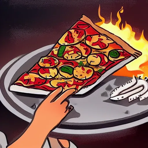 Prompt: Stas Asket YouTube cooking pizza for dinner, marvel comics, intricate, highly detailed, smooth, artstation