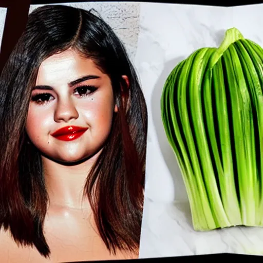 Image similar to selena gomez as celery