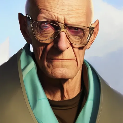 Image similar to Professor Farnsworth, portrait, highly detailed, digital painting, artstation, concept art, sharp focus, illustration, art by artgerm and greg rutkowski and alphonse mucha