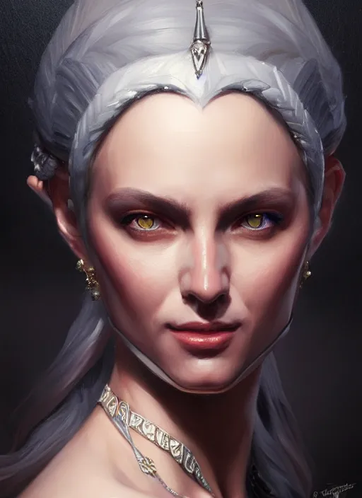 Prompt: a _ fantasy _ style _ portrait _ painting _ of aristocrat oil _ painting _ unreal _ 5 _ daz. _ rpg _ portrait _ extremely _ detailed _ artgerm _ greg _ rutkowski _ greg