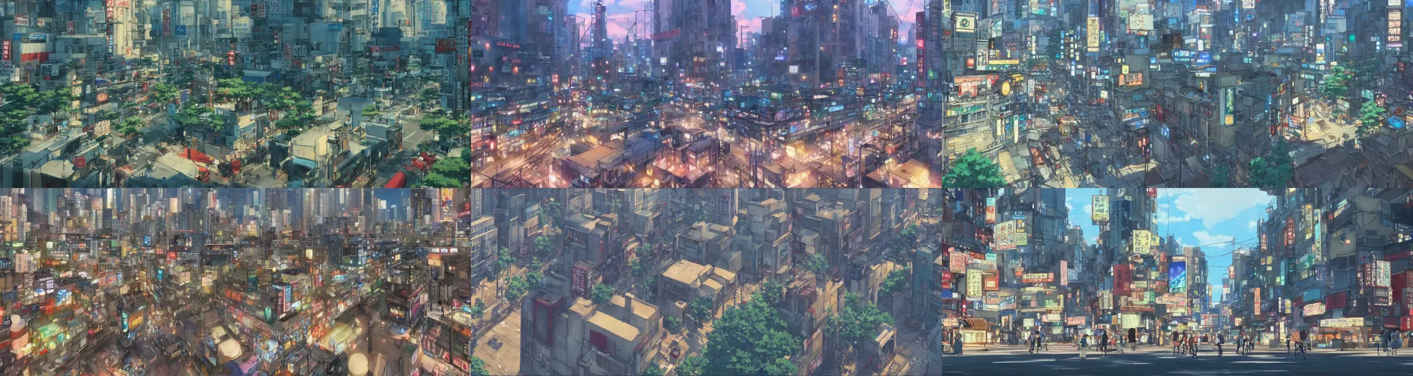 Prompt: A screenshot of the nostalgic city tokyo scene in the Makoto Shinkai anime film, pretty highlights and specular