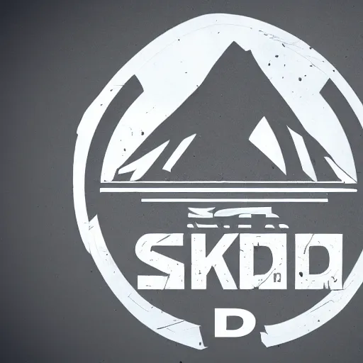Prompt: engineering company named skadi, mountain development, logo, detailed, 4 k,